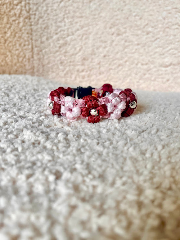 Collier Chat - Fleurs
