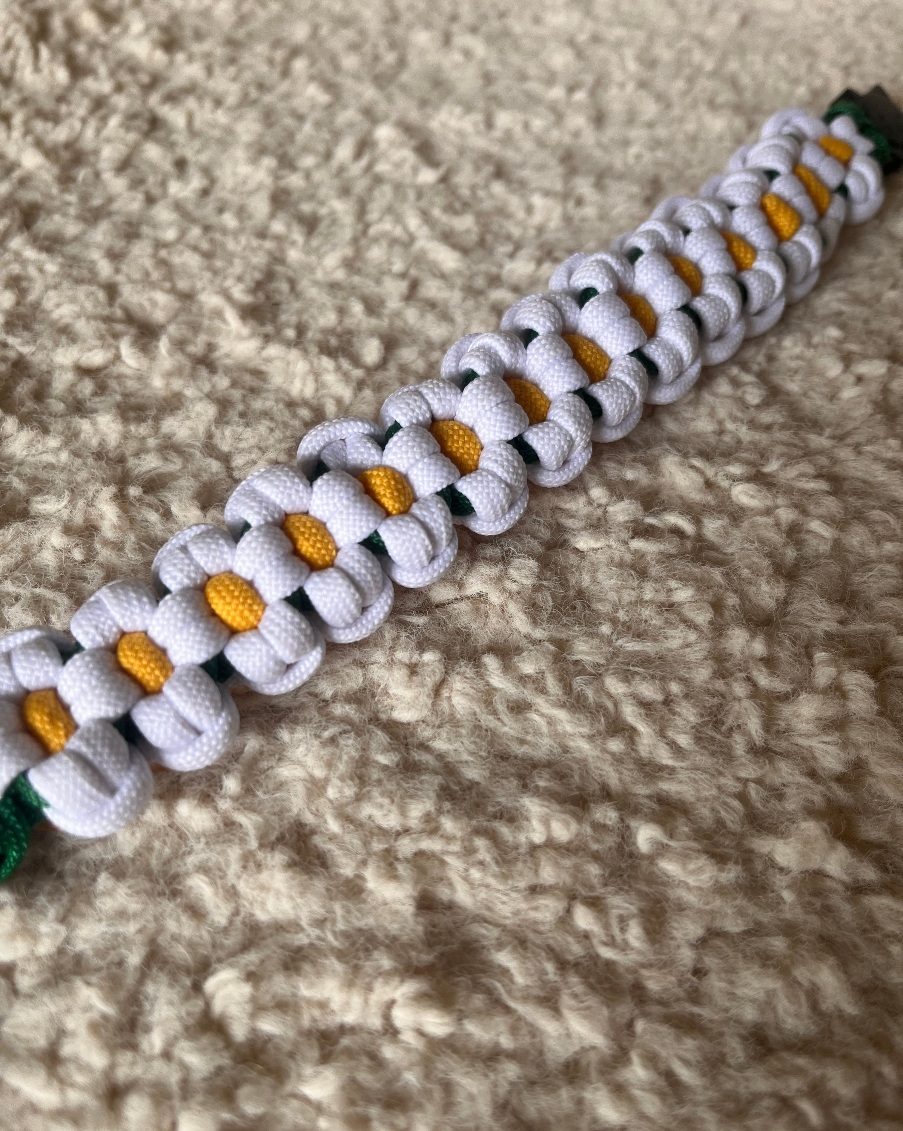 Collier Chat - Fleurs