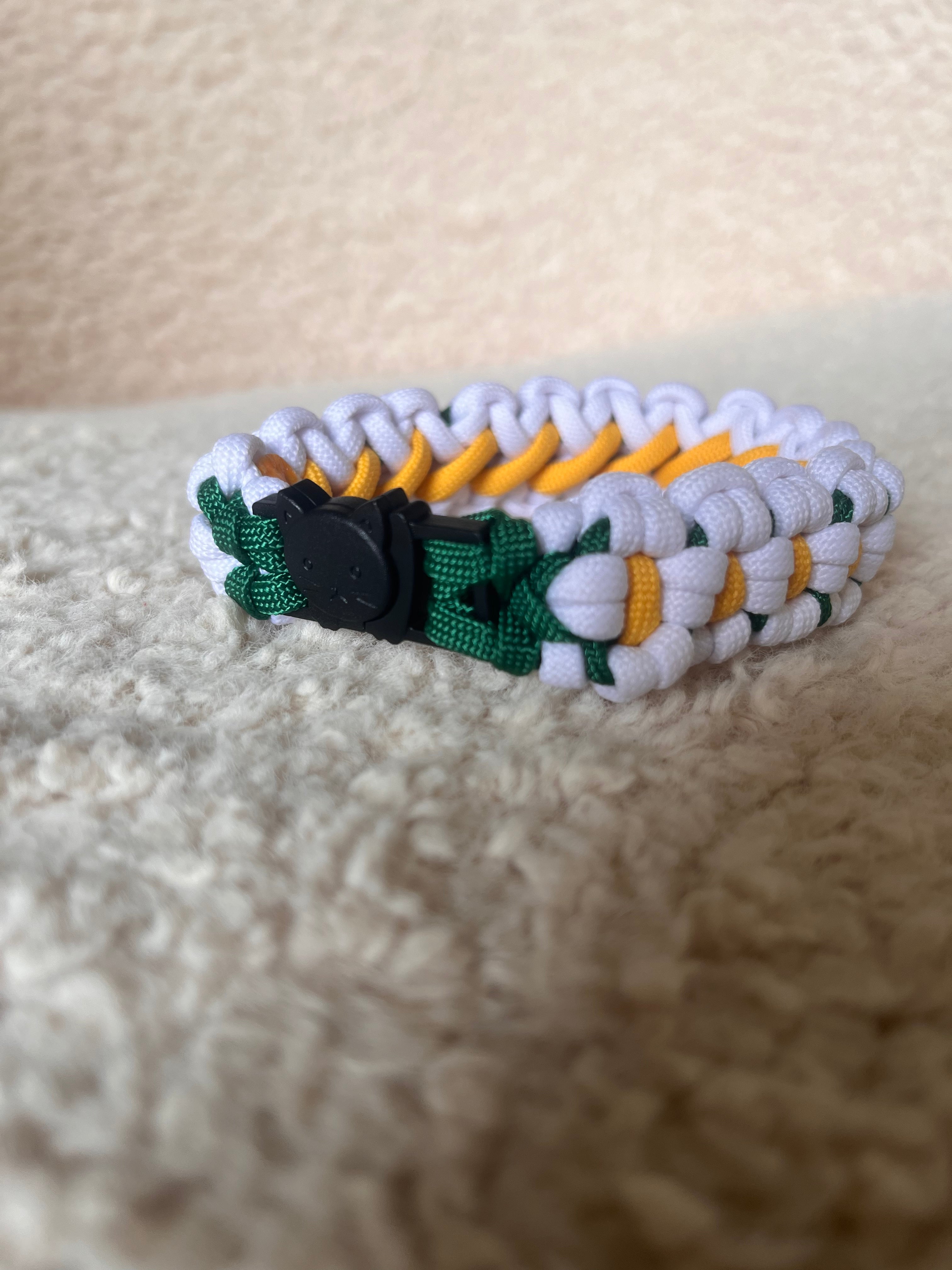 Collier Chat - Fleurs